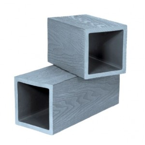 POLIVAN Столб опорный 3D WOOD (125*125), цвет СЕРЫЙ